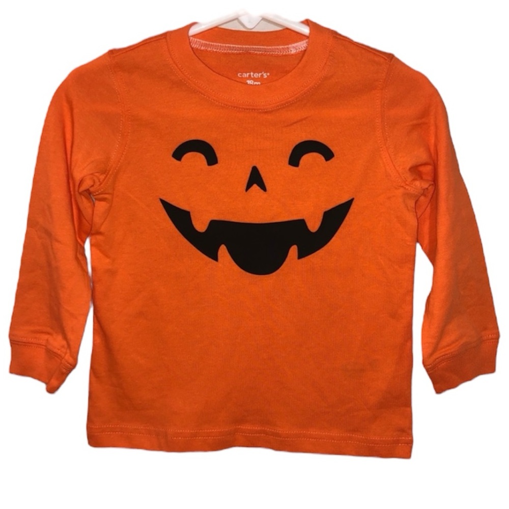 Carter’s Jack-o-Lantern Pumpkin Long Sleeved T-Shirt